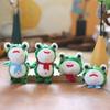 Plush Frog Plush Keyring Stuffed Doll Red Scarf Frog Plush Pendant   School Bag Pendant