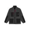 Men's New Balance Contrasting Colors Pocket Reversible Stand Collar Lamb's Wool Jacket Black AMJ21349-BK