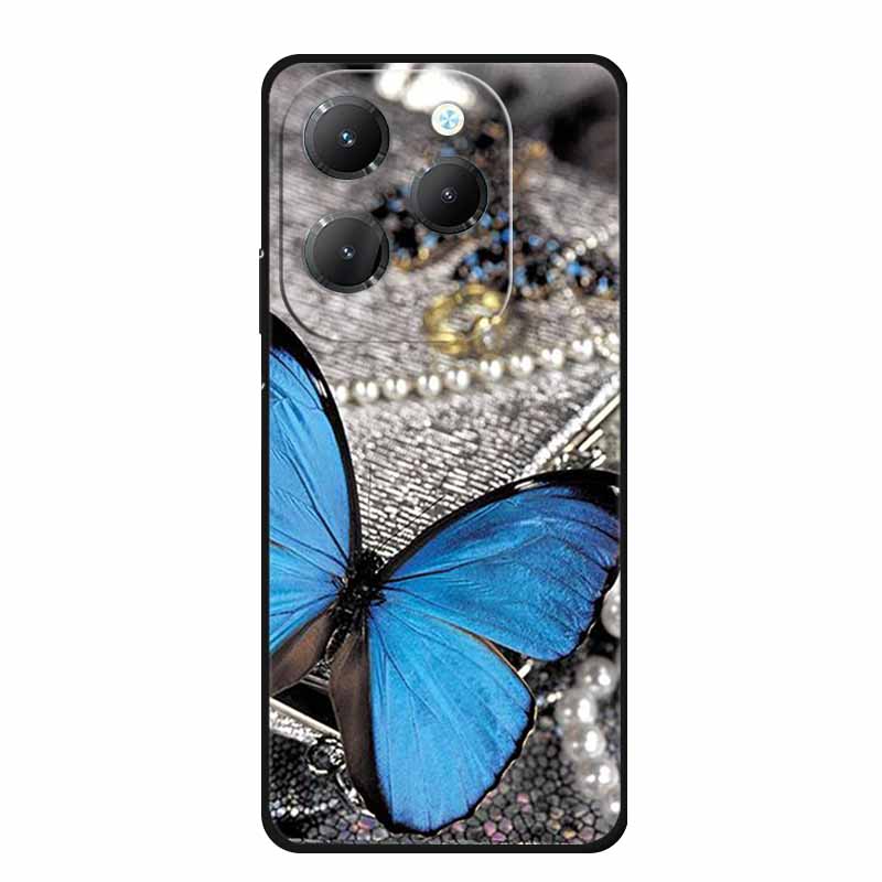 For Infinix Hot 40 Pro Case Animals Soft Silicone TPU Cover Phone Cases For Infinix Hot 40i Hot40 X6837 Protective Wolf Coque