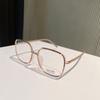 Korean Stylish Female Eye Glasses Big Size Square Shaped Shape Eye Glasses Frames for For Men Blue Light Blocking Decorative Glasses