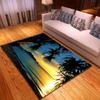 Beach Concept Landscape Living Room Carpet Bedroom Dining Room Floor Mat Pattern Size