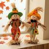 Ornamento di Thanksgiving da Esterno, Spaventapasseri Autunnale Decorazione in Piedi, Accento Rustico per Prato Festivo di Halloween con Vestiti Cappello per il Raccolto d'Autunno
