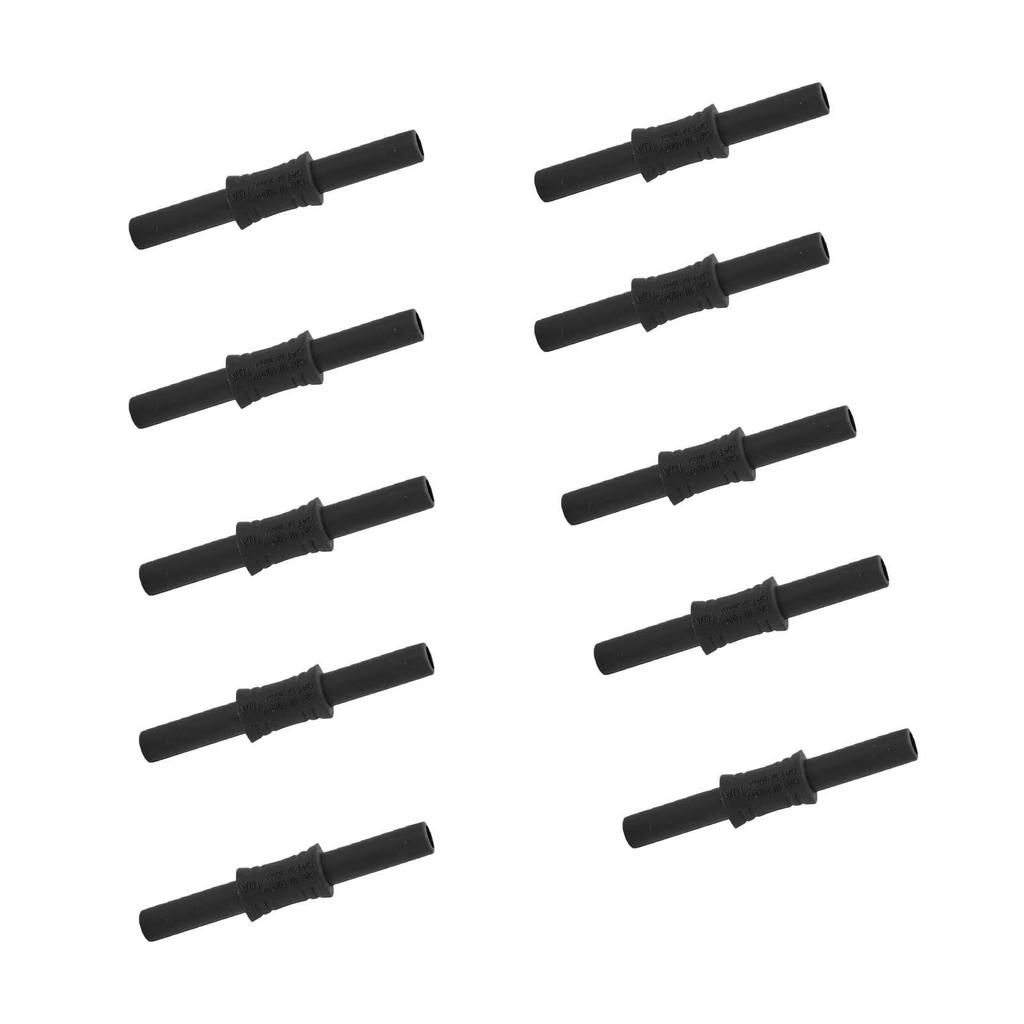 10 STÜCKE J.20009 Bananenkupplung 4mm Buchse auf Buchse Isoliert Bananenstecker-Verlängerung