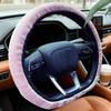 Super Soft Furry Car Steering Wheel Cover Plush Warm Comfort & Anti-Slip Grip for Winter Driving In Auto SUV Truck Van