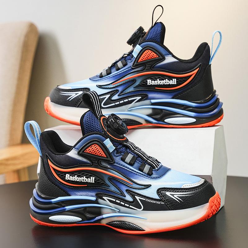 Boys' sports shoes Boys' shoes 2025 new running mesh basketball shoes breathable medium and large children's boys non-slip