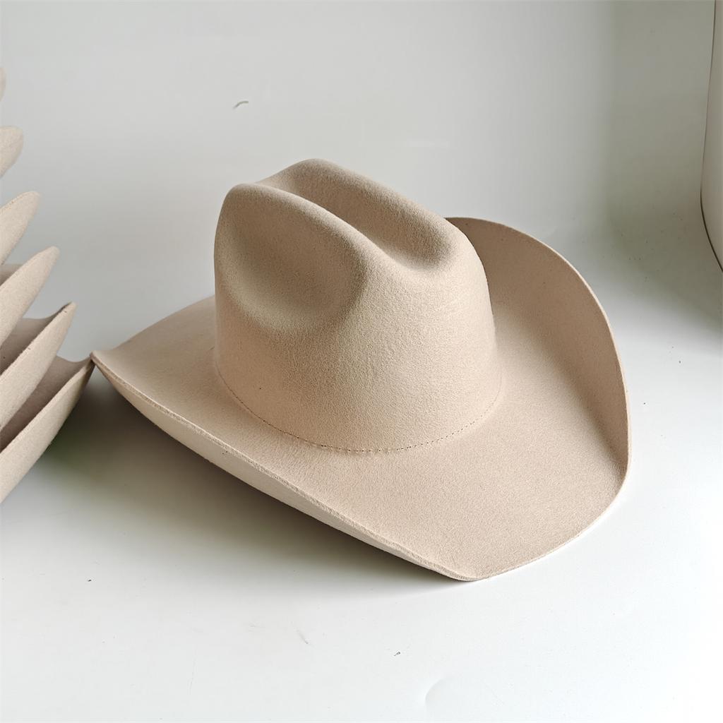 2026 Competitive Western cowboy Hat 100% Wool Fedora Hat for Women Men Riding Hat Panama Big Brim Cowgirl Hat sombrero vaquero