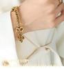 European-American Hip Hop Cuban Link Bracelet - 18K Gold-Plated Titanium Steel, Trendy Statement Jewelry