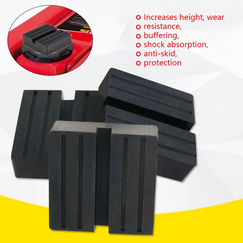Floor Jack Adapter Car Anti-Slip Jack Rubber Pad Square Heavy Duty Support Block Anti-Slip Rail Repair Tool for Floor Beam