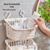 Punch-Free Wall-Mounted Plastic Storage Basket