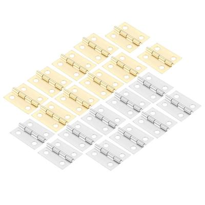 50pcs Hardware Invisible Cabinet Mini Angle Hinges Gift Box Frame Jewelry Case Support Case Hinge