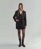 Flmo Minimalist Collarless Jacket [Black]
