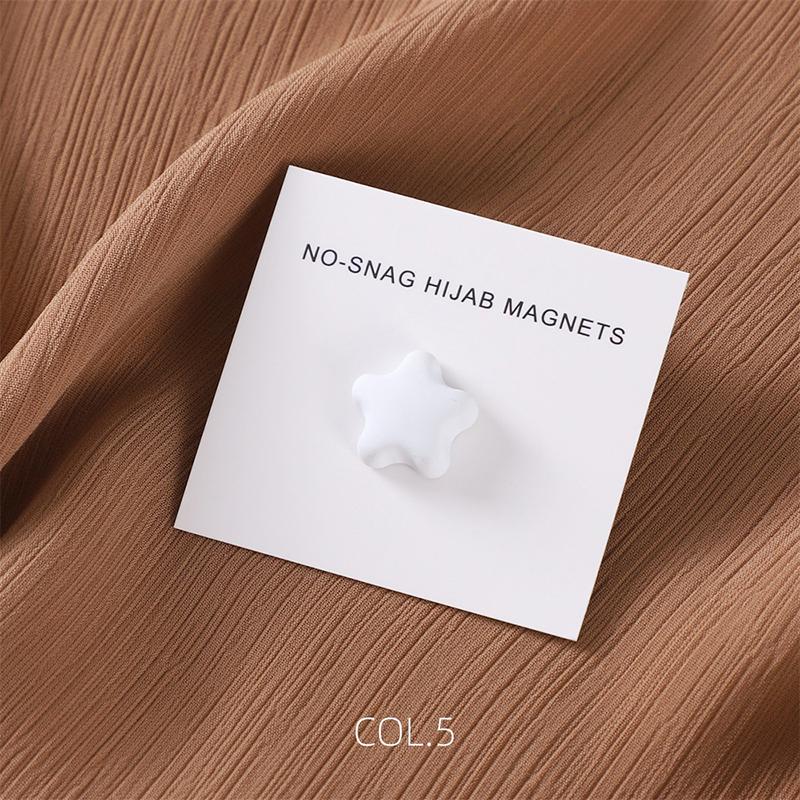 Matte Magnet Hijab Pins Magnetic Brooch for Headscarf Women Shawl Strong Magnetic Button Muslim Turban Headscarf Accessories