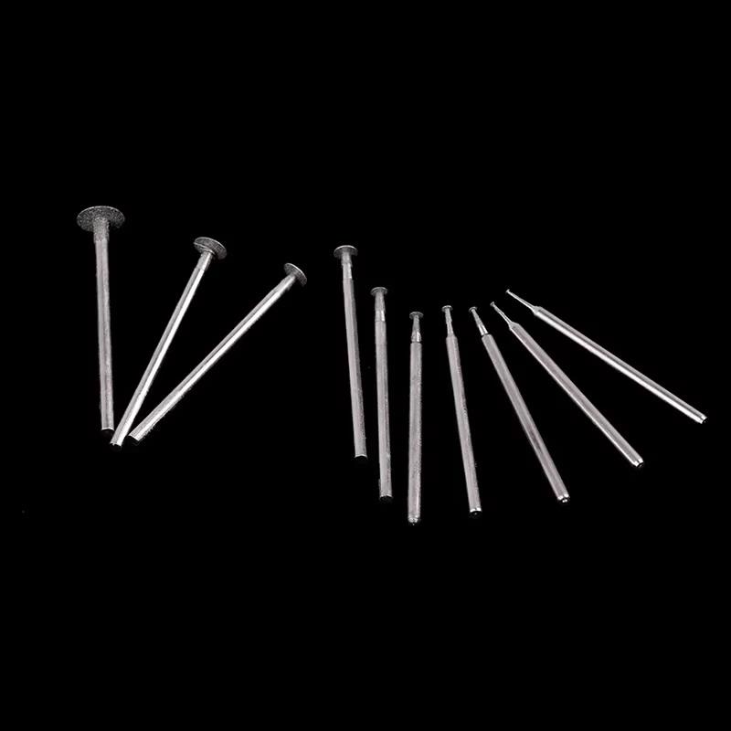 10PCS T Shank Diamond Engrave Polish Grinding Bits Ultra-Thin Tool Set for Jewelry Stone Sculpting Handicraft Work