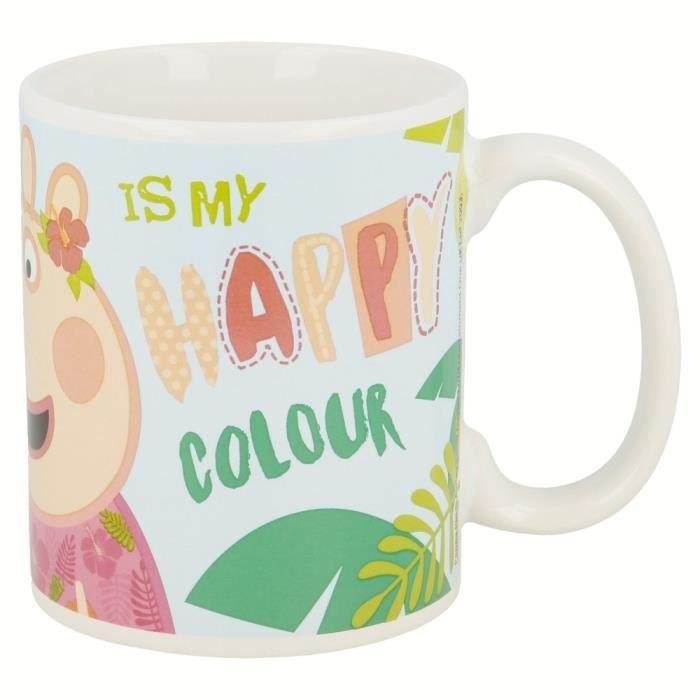 Mug - Peppa Pig - Rosa y Verde - Céramique - 8x9.5 cm - 325 ml