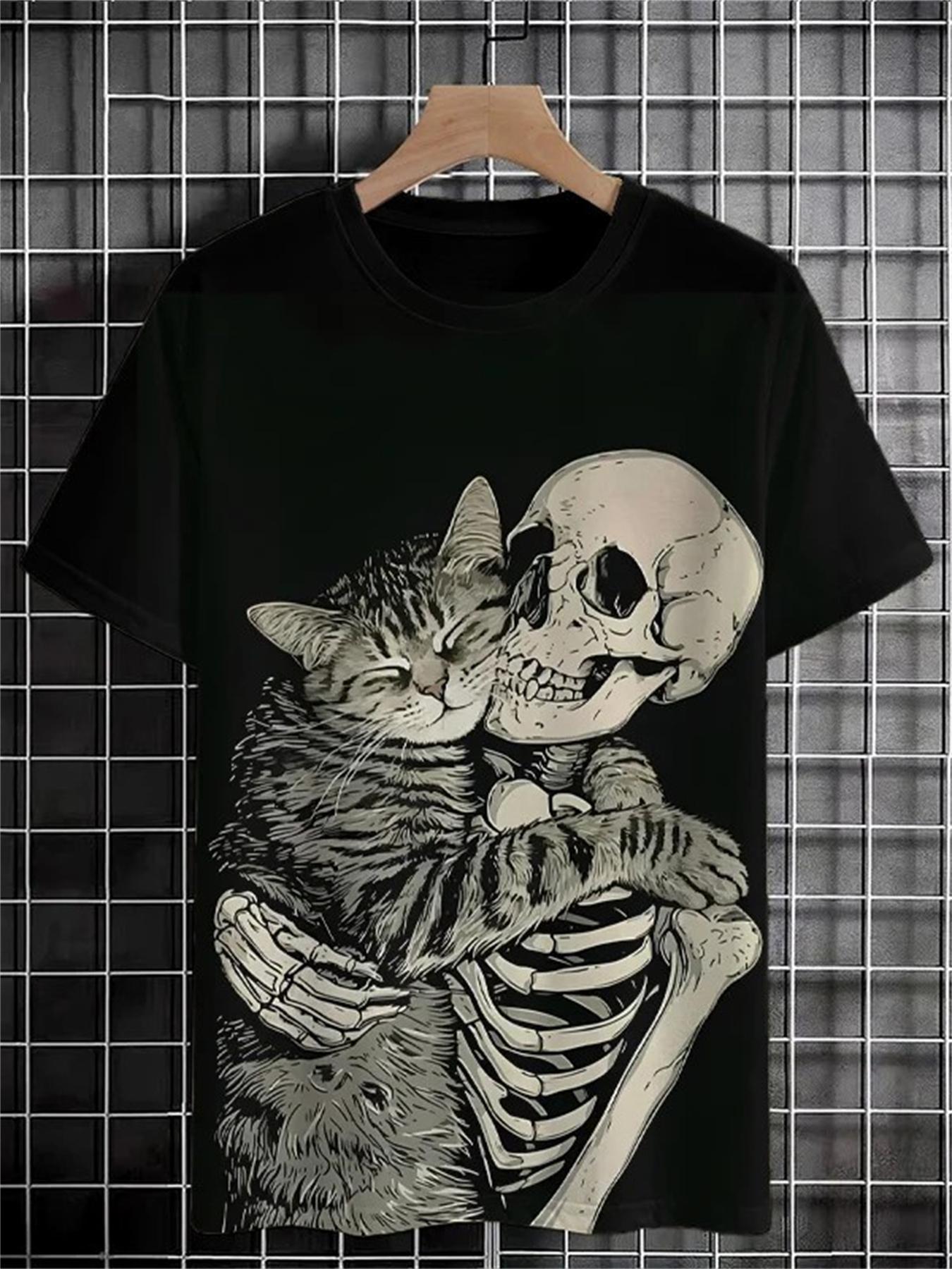 

Summer Fun Design Cat 3D Printed T-shirt Street Casual Clothing Men s Personalized Fashion O-neck Short Sleeved T-shirt T-shirt T-shirt Top Clothing 2XS