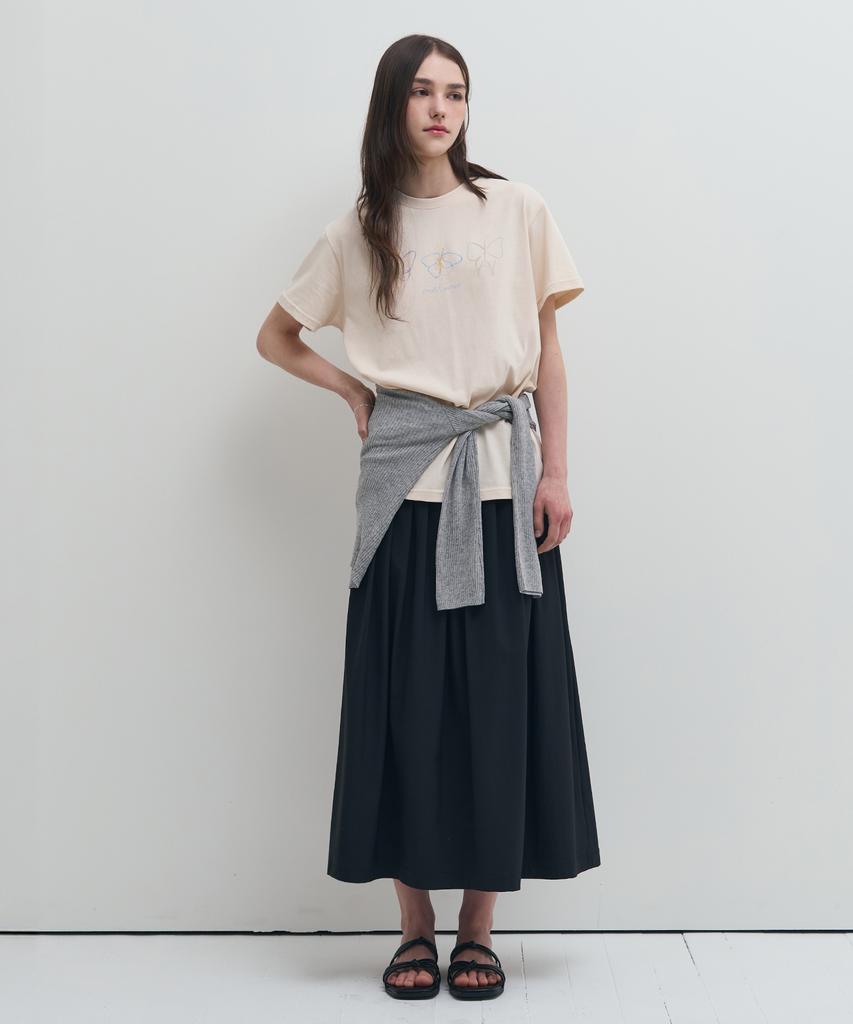 Deuloupisumeon Supima Silket Psyche Graphic T-Shirt [Cream]