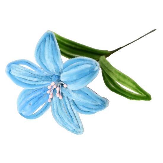 Hotová květina z čističe dýmek Ruční výroba Umělá lilie Dárky na Valentýna pro ženy Maminku Babičku Přítelkyni k narozeninám Den matek