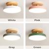Modern Led Ceiling Lights Entrance Hallway Ceiling Lamps Balcony Wood Round Cloakroom Dining Room Study Bedroom Lighting