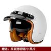 Vintage-Style 3/4 Open Face Motorcycle Helmet Men Women UV Protection All-Season Scooter Bike Riding Gear