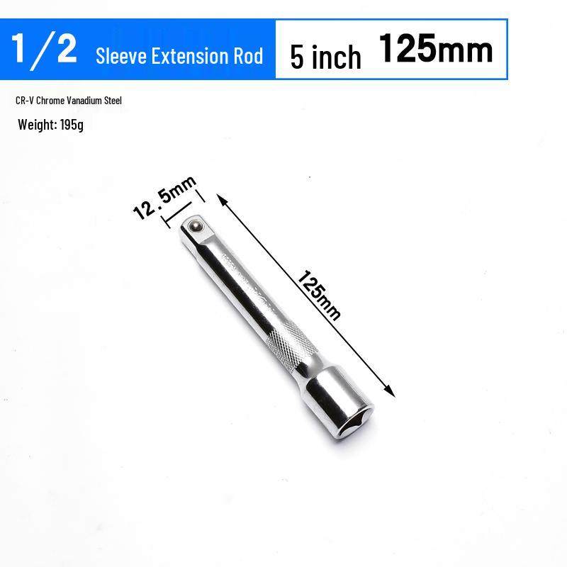 Dafei Hexagonal Extended Socket Head Set 8-32mm, 1/2" Ratchet Wrench Socket, Hollow Type.