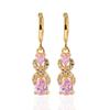 European & American Style Dragonfly Egg-shaped Zircon Earrings, Multicolor Fashion Studs for Women
