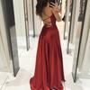 Elegant Dress Backless Party Sparkly Spaghetti Strap Gown Low Cut Floor-Length Lady for Banquet