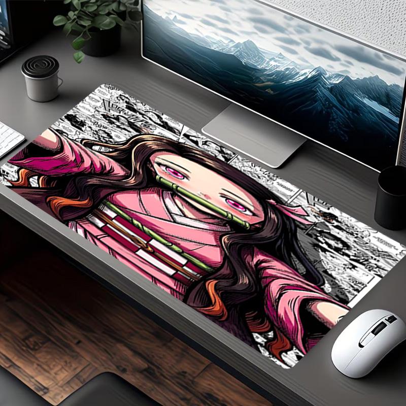 Demon Slayer Print Mouse Pad, for Keyboard Pad Laptop PC Mat for Office Home Use, Desk Decor, Perfect Birthday Gift for Gamers
