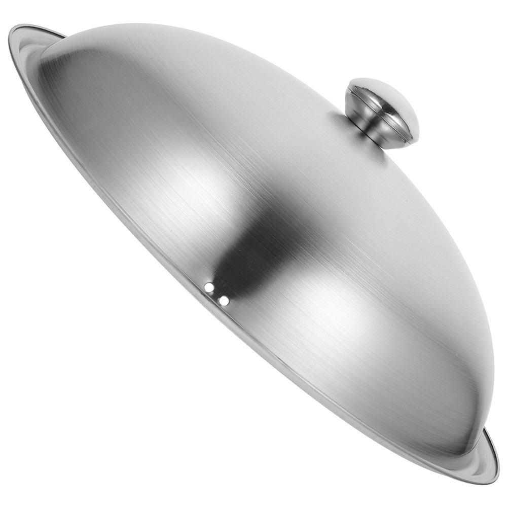 Universal Stainless Steel Pot Lid Thickened Round Cover for Pots and Pans Household Kitchen Supplies Reusable Metal Pan Lid