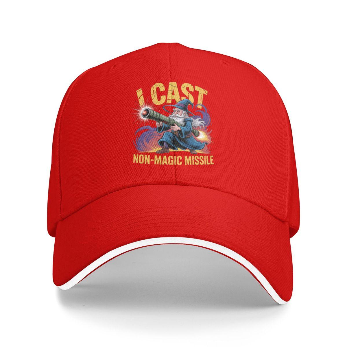 Baseball Caps I Cast NonMagic Missile Funny Wizard Parody Meme Casquette Unisex Women Outdoor Spring Caps One Size
