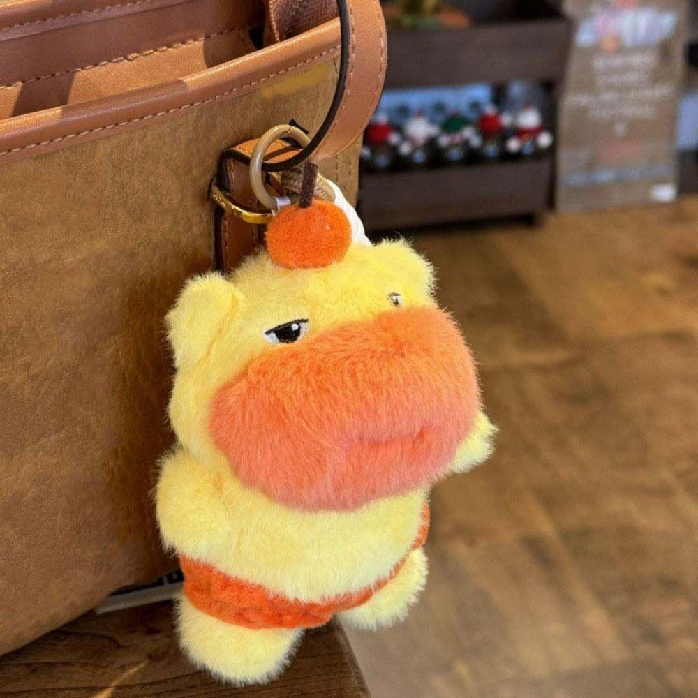 Capybara Water Dolphin Doll Pendant Cartoon Stuffed Dolphin Doll Keyring  Kids Toy