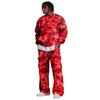 Set da Uomo con Felpa a Strati e Pantaloni Cargo con Vita Elasticizzata