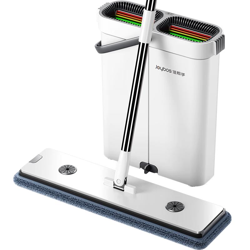 

Набор самоотжимающейся плоской швабры и ведра Jiabangshou