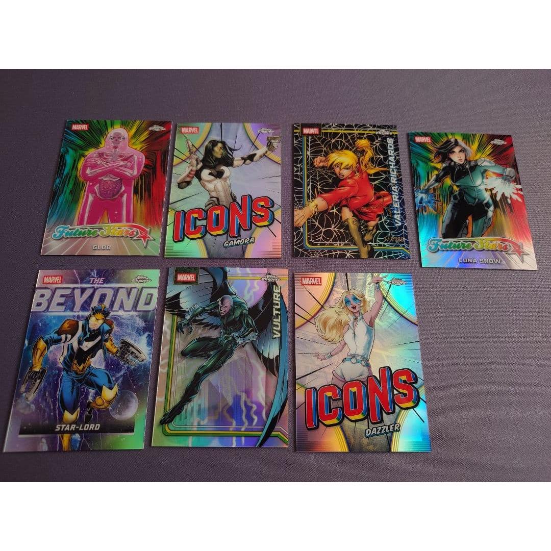Used Topps Chrome 2026 Marvel 7 Cards