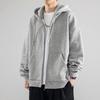 Men's Japanese-Korean Style Loose Zipper Hoodie - Trendy Early Autumn/Winter Casual Jacket
