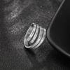 Personalizza Anello Dito Classico Regolabile Acciaio Inossidabile Gioielli Incidi 4 Nomi Donna Personalizza Elegante Anello Dito Semplice Minimalista Nuziale