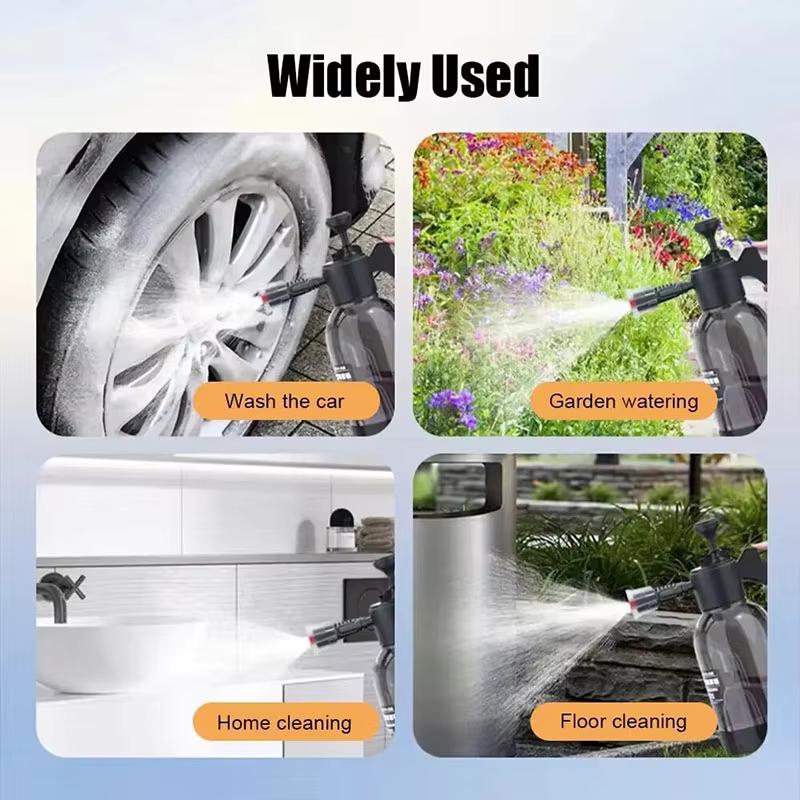 2L Car Wash Watering Can Car Wash Foam Watering Can Household Car Spray Type Spray Can Watering Sprayer Hand Press Sprayer
