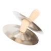 2 STÜCK Fingerzimbeln Bauchtanz Fingerzimbeln Handperkussion Musikinstrument mit Holzgriff