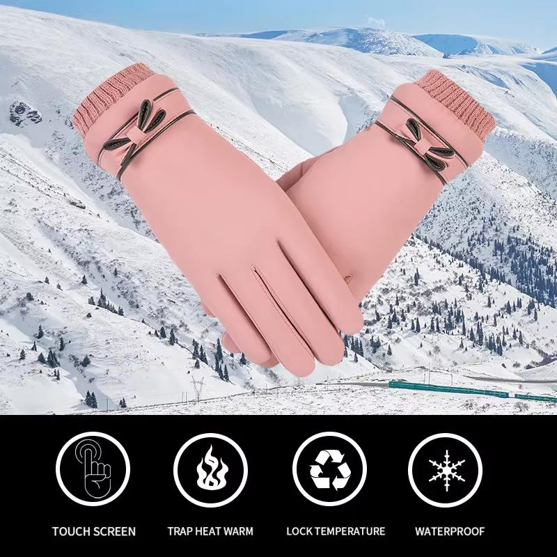 Super Value Popular Winter Women's Skin Feel Fabric Windproof Driving Mountain Climbing Hot Selling Popular Affordable Gloves