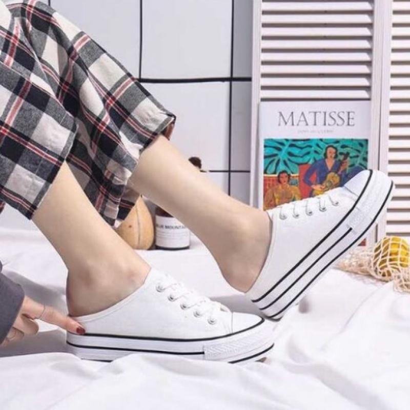New Arrivals Open Run Women Henlura Round Toe Blopfer Height Increasing Canvas