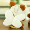 1Pcs Cartoon Cute Little Bear Turned Into Bee Plush Toy Keychain Bag Pendant Car Keychain Accessories