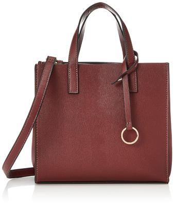 ELA Handbag with Shoulder Stylish and Wine 25cm X 23cm X 10cm Women's Strap, Simple, Color,