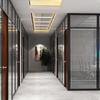 Aluminum Alloy Office Glass Partition with Blinds