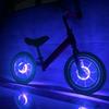 LED Bicycle Wheel Light Auto On Off Rechargeable Waterproof Front Tail Hub Lamp for Night Road Cycling Safety
