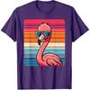 Cool Retro Flamingo in Sunglasses 70s 80s 90s Funny Flamingo T-Shirt