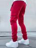 Men's Spring and Autumn Casual Straight-Leg Cargo Pants with Multiple Pockets