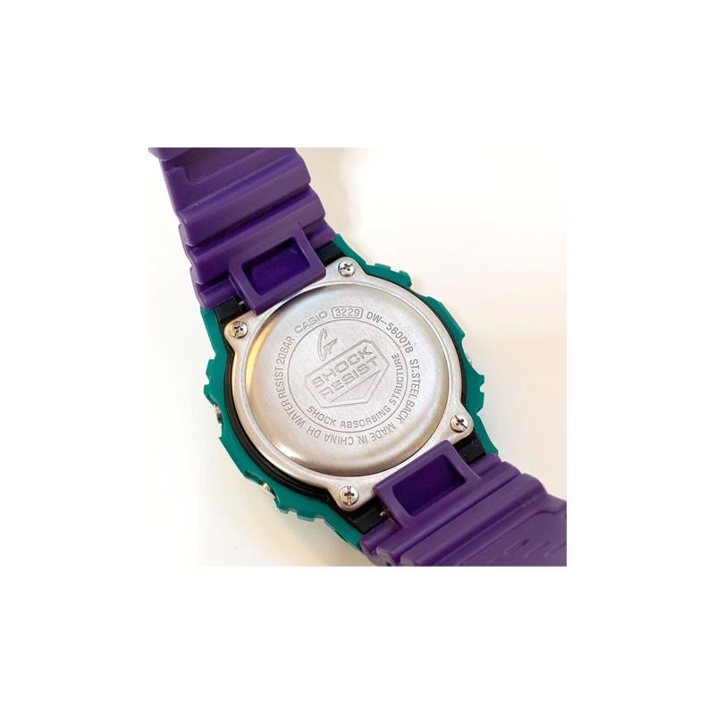 Casio Série G-SQUAD étanche mouvement quartz sportif bracelet en résine montre japonaise et coréenne montre homme cadran violet DW-5600TB-6