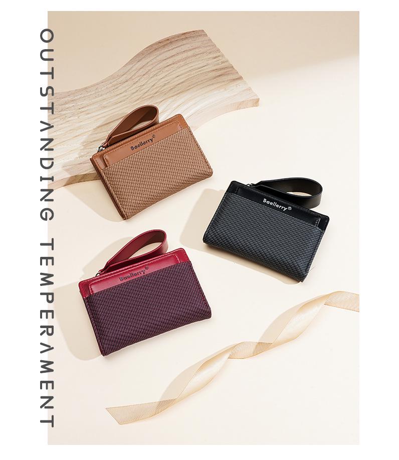 Elegantní dámská krátká peněženka - korejský styl, módní peněženka na mince a držitel karet.