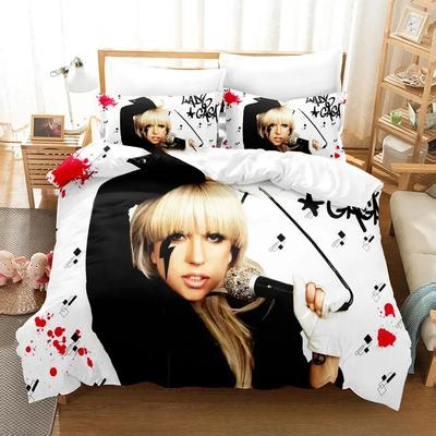 3D-Druck Lady Gaga Bettwäsche-Set Jungen Mädchen Twin Queen King Size Bettbezug Kissenbezug Bett Jungen Erwachsene Heimtextilien