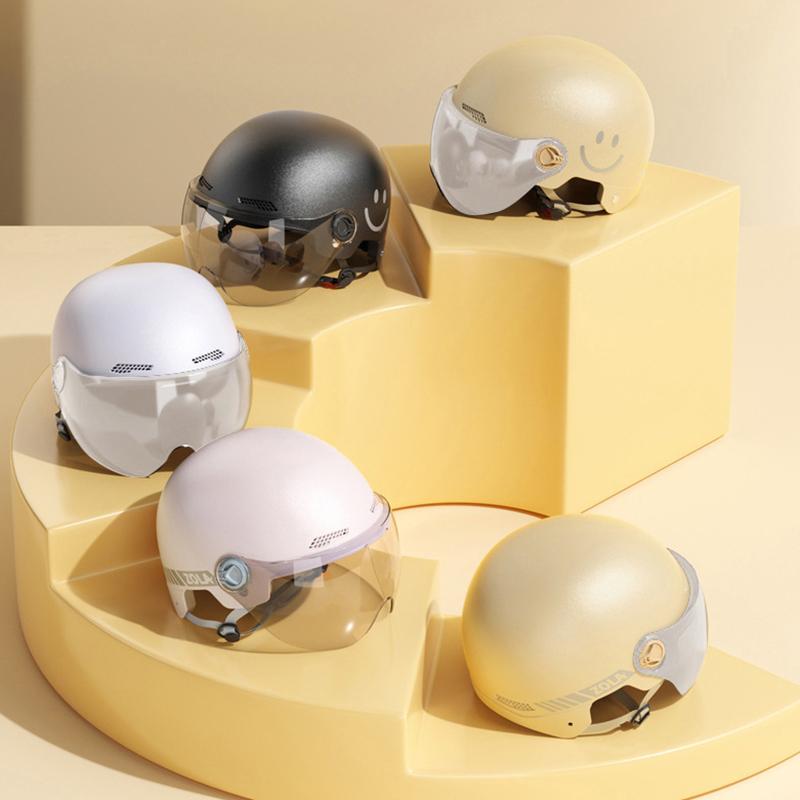1 Piece Battery Motorcycle Summer Universal Four-Season Sun Protection Safety Helmet Half Helmet Electric Car Women'S Helmet