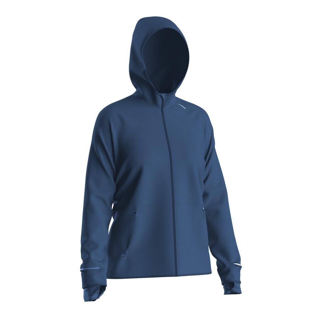 

DECATHLON KIPRUN 500 Series Comfortable Warm Windproof Running Jacket Women s Jetty Blue XL